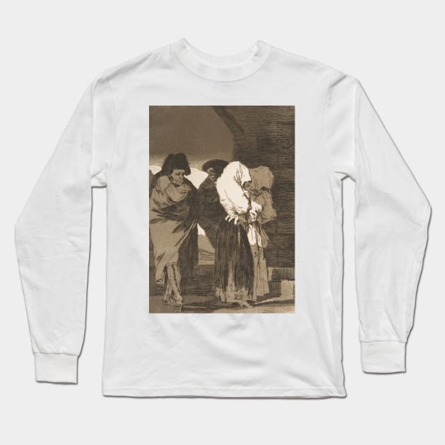 Poor Little Girls! by Francisco Goya Long Sleeve T-Shirt by Classic Art Stall